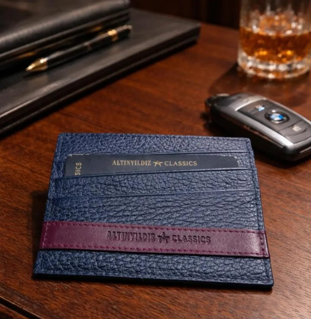 Porte-Cartes Slim en Cuir Véritable