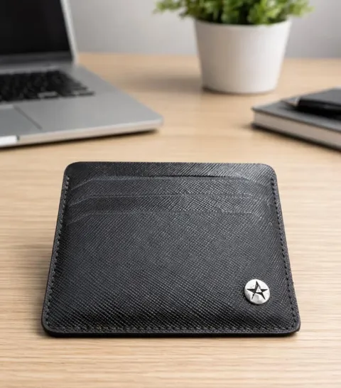 Porte-Cartes en Cuir Saffiano – Édition Turquie