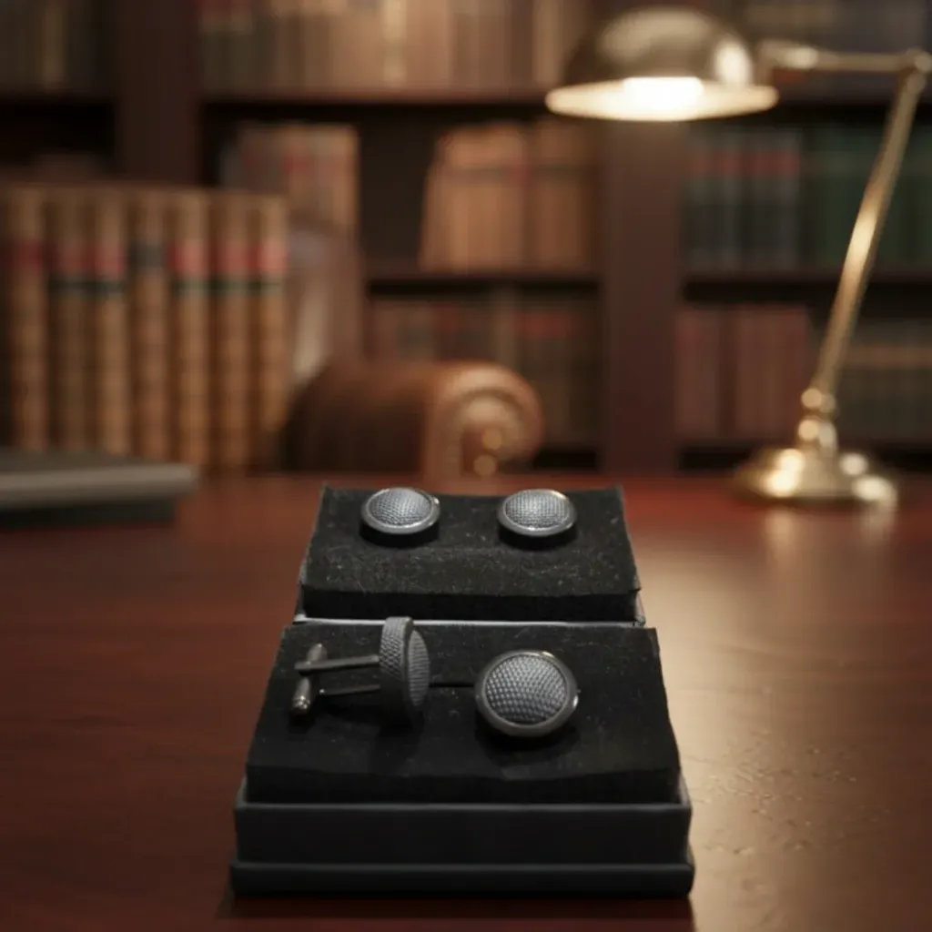 Boutons de Manchette "Éclat d'Argent" – Made in Turquie